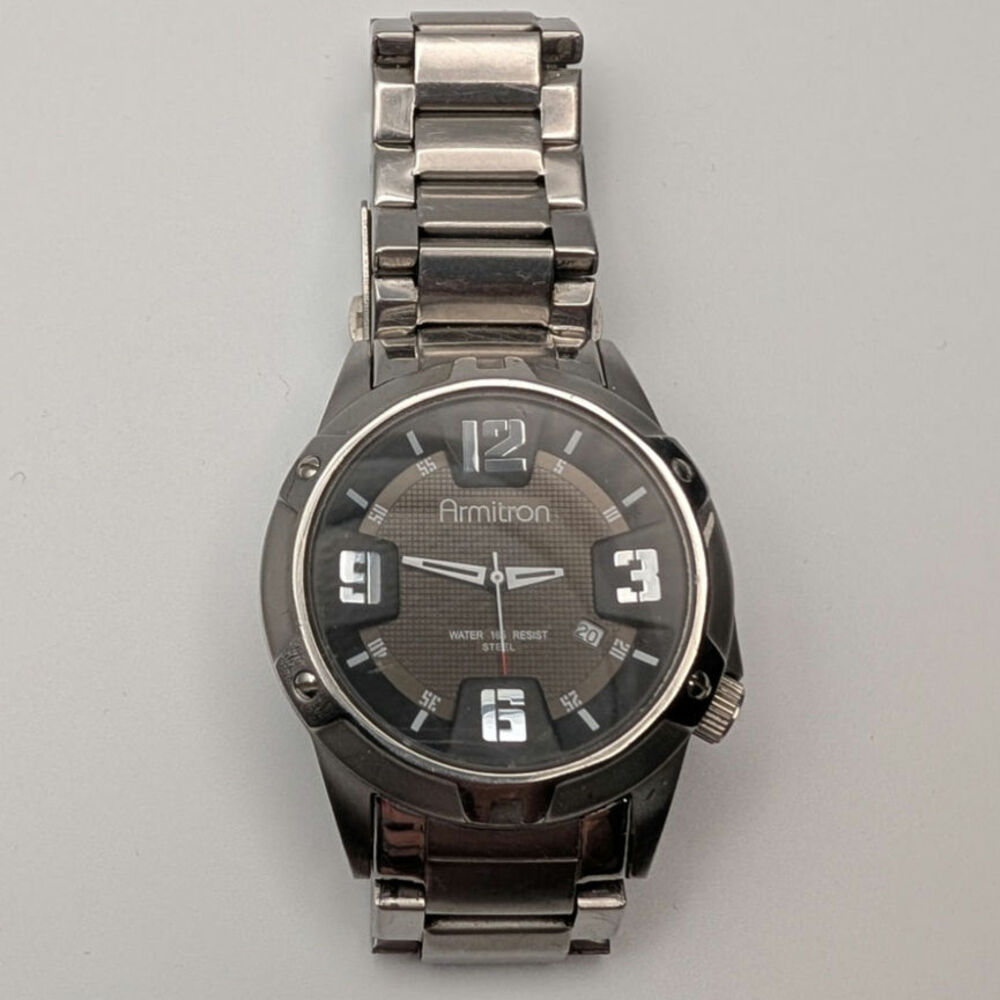 Armitron Men's Stainless Steel Watch Model 20/4692SV Water Resistant